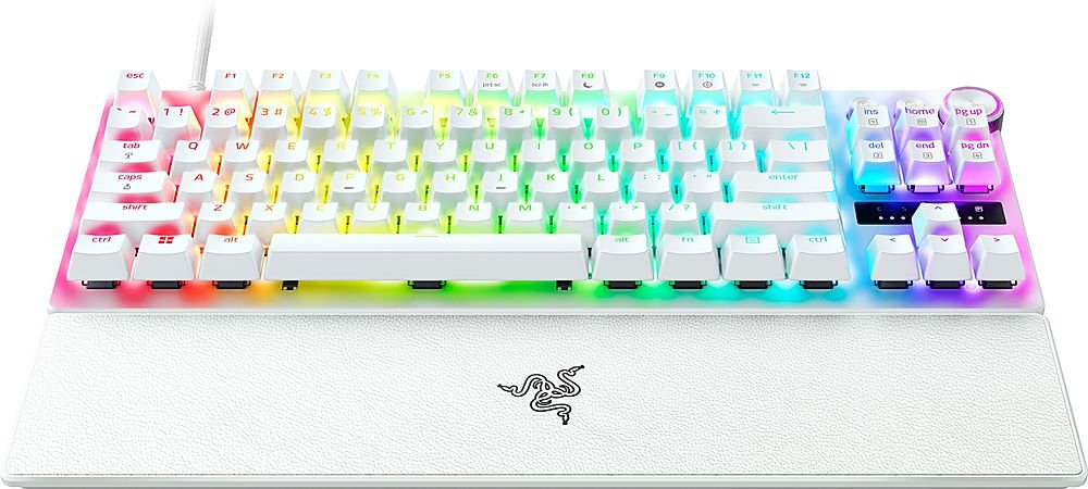 Razer HUNTSMAN V3 PRO TENKEYLESS WHITE ANALOG - Optical Gaming Keyboard - Rapid Trigger - US Layout