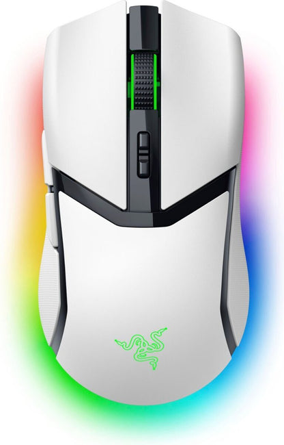 Razer COBRA PRO WHITE - Wireless Gaming Mouse - 30000 DPI - RGB UNDERGLOW - Bluetooth / 2.4Ghz - 77g