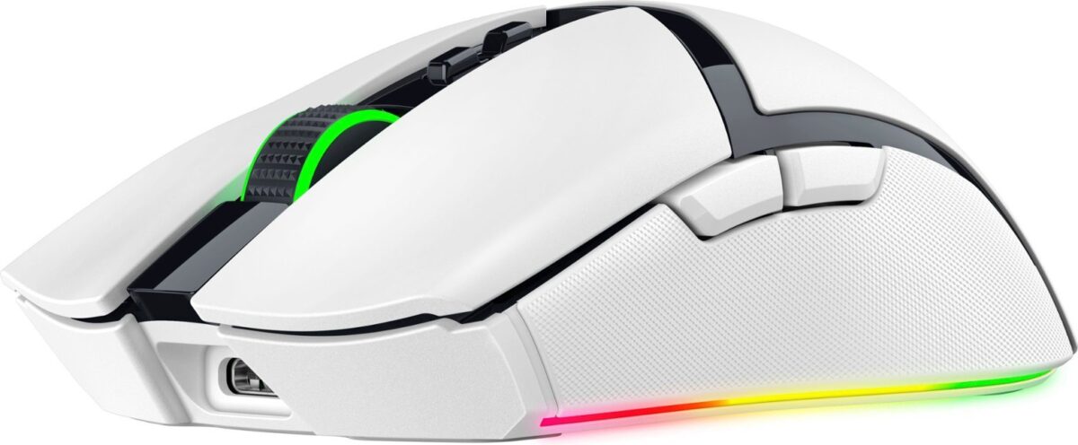 Razer COBRA PRO WHITE - Wireless Gaming Mouse - 30000 DPI - RGB UNDERGLOW - Bluetooth / 2.4Ghz - 77g