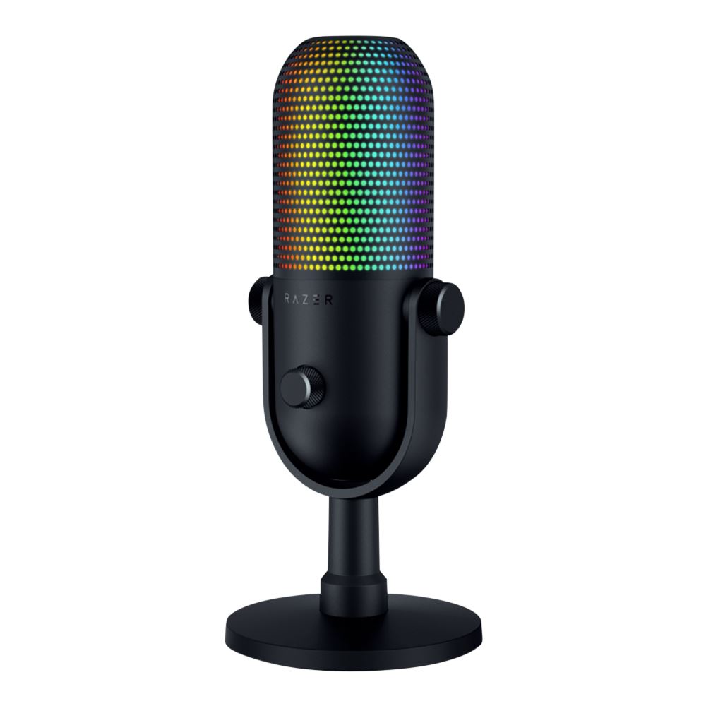 Razer SEIREN V3 CHROMA - RGB USB Condenser Microphone - Gain Limiter - Build-in Shock Absorb