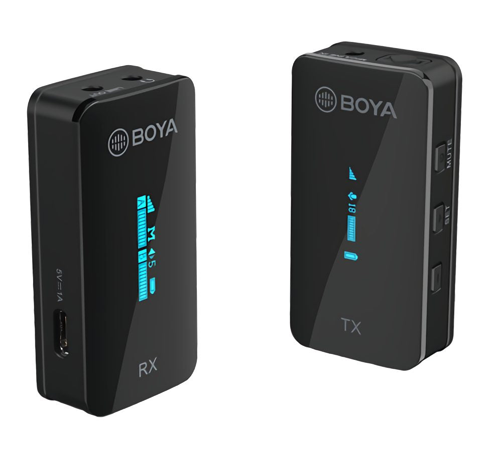 BOYA BY-XM6-S1 2.4 Ghz wireless mic system 3.5mm for camera, phone, laptop (1 transmitter)