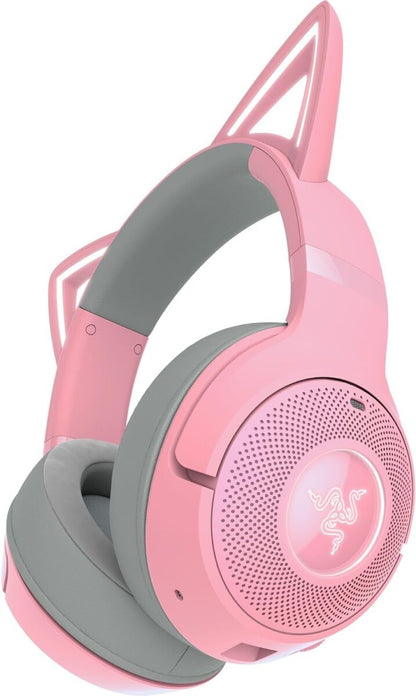 Razer Kraken Kitty V2 Over Ear Gaming Headset με σύνδεση Bluetooth Quartz