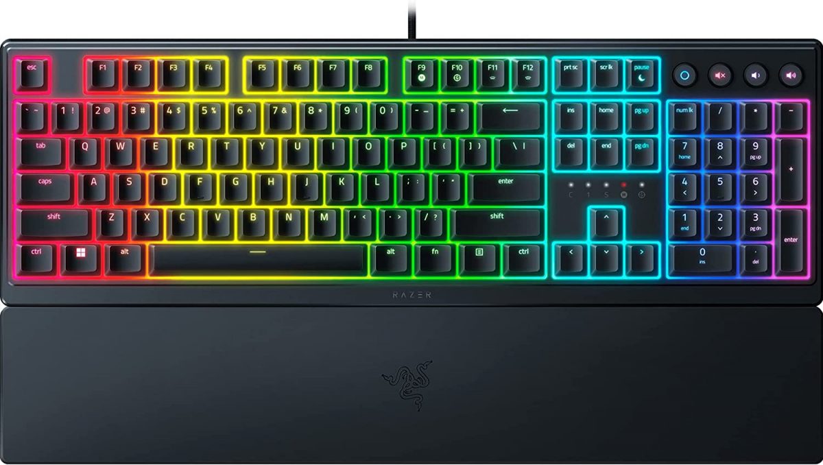 Razer ORNATA V3 Mecha-Membrane Gaming Keyboard - Low-Profile - UV-Coated Keycaps US