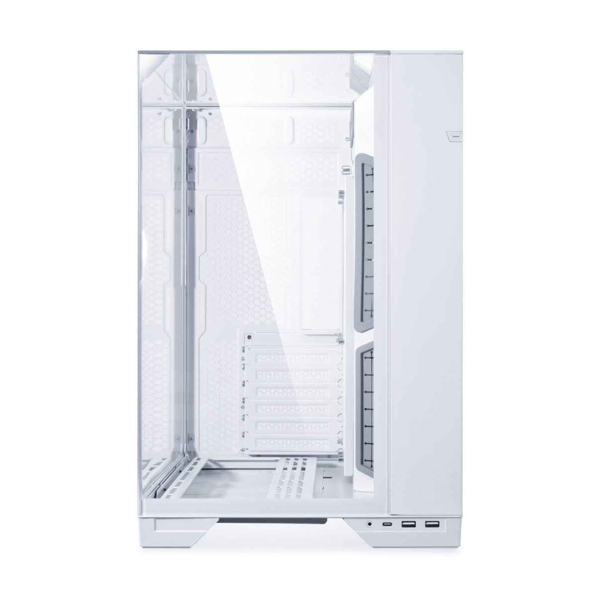 Lian Li O11 Vision White - White EATX(under 280mm)/ATX Columnless Tower PC Case