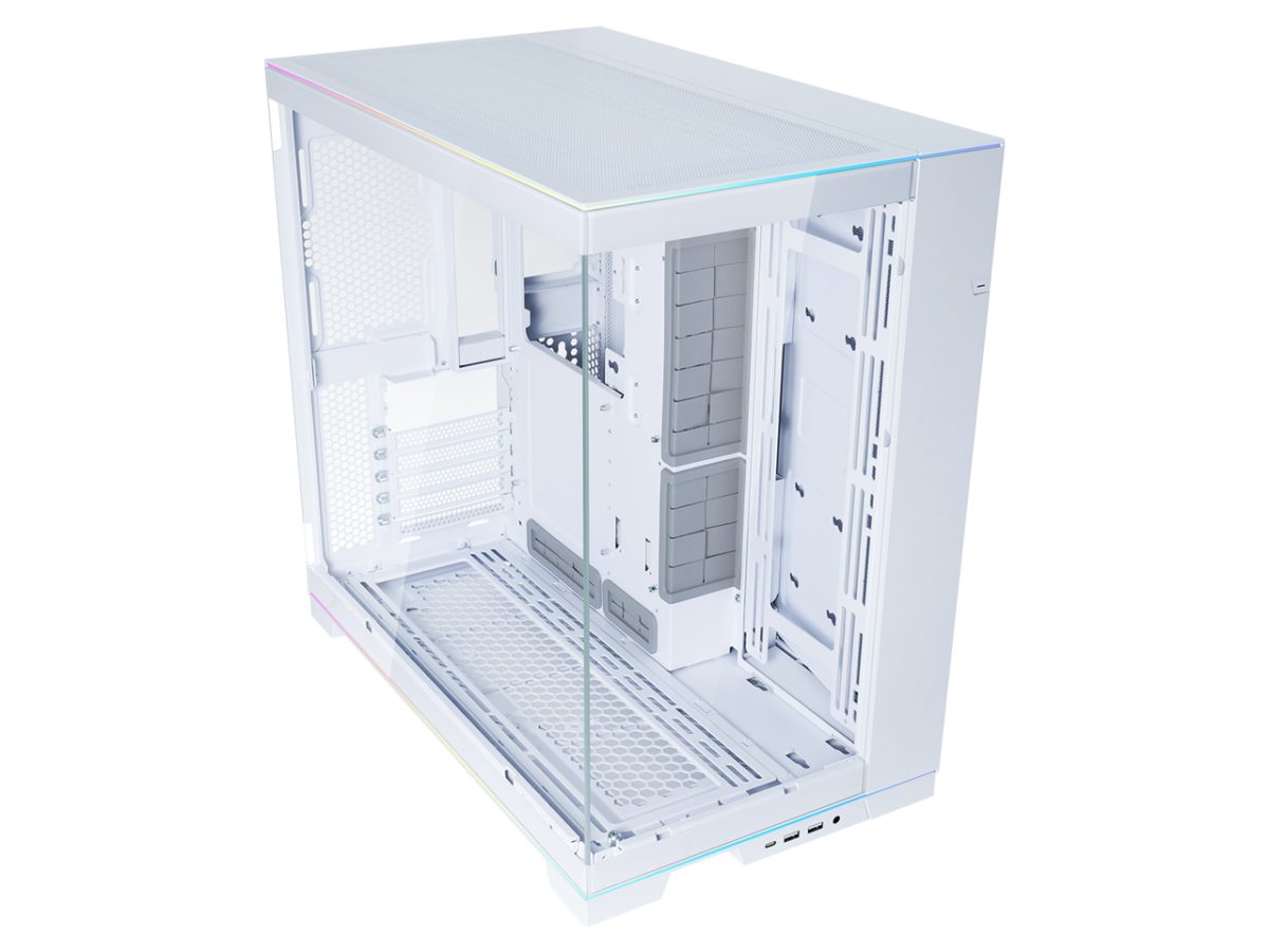 Lian Li O11D EVO RGB White - White EATX(under 280mm)/ATX Columnless Tower PC Case