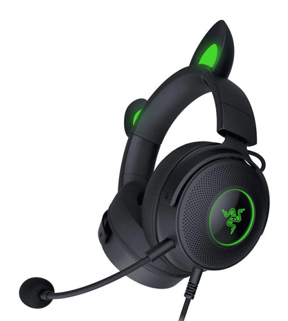 Razer KRAKEN KITTY V2 PRO - Black - RGB - USB 7.1 Gaming Headset - Kitty, Bear, Bunny Ears