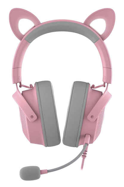 Razer KRAKEN KITTY V2 PRO - Quartz - RGB - USB 7.1 Gaming Headset - Kitty, Bear, Bunny Ears