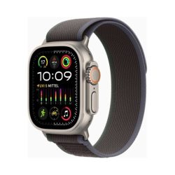 Apple Watch Ultra 2 (Series 9 2023) Gps +Cellular 49mm Titanium Case με Trail Loop M/L Blue/Black GR