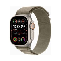 Apple Watch Ultra 2 (Series 9 2023) Gps +Cellular 49mm Titanium Case με Alpine Loop L Olive GR