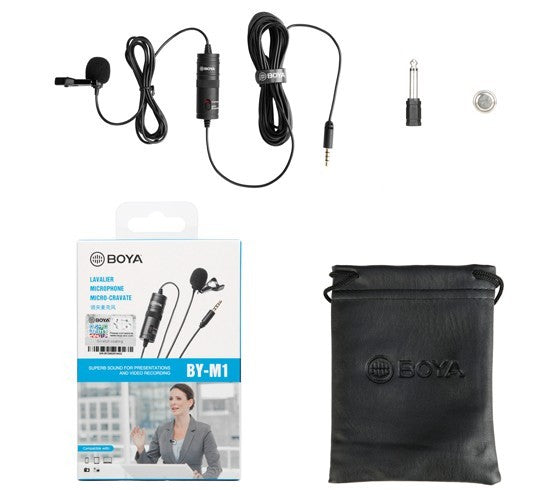 BOYA BY-M1 wired mic Universal Lavalier Microphone