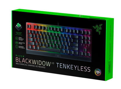 Razer BLACKWIDOW V3 TENKEYLESS Mechanical Gaming Keyboard GR Layout - Green Switches