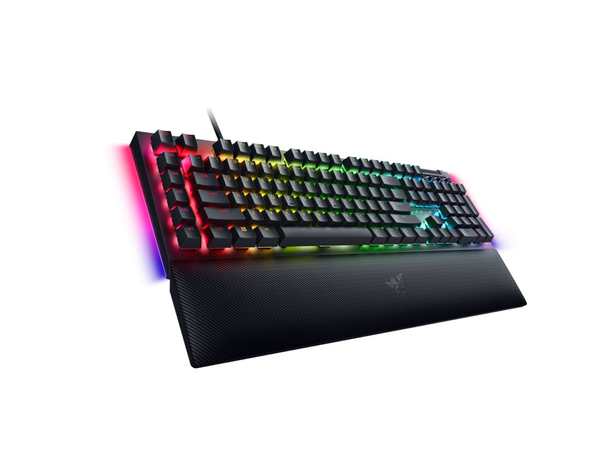 Razer BLACKWIDOW V4 - RGB Gaming Mechanical Keyboard - Underglow LED - Macro - Yellow Linear Switch