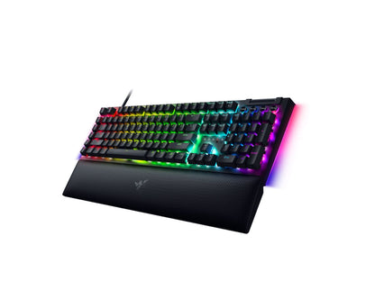 Razer BLACKWIDOW V4 - RGB Gaming Mechanical Keyboard - Underglow LED - Macro - Green Clicky Switches