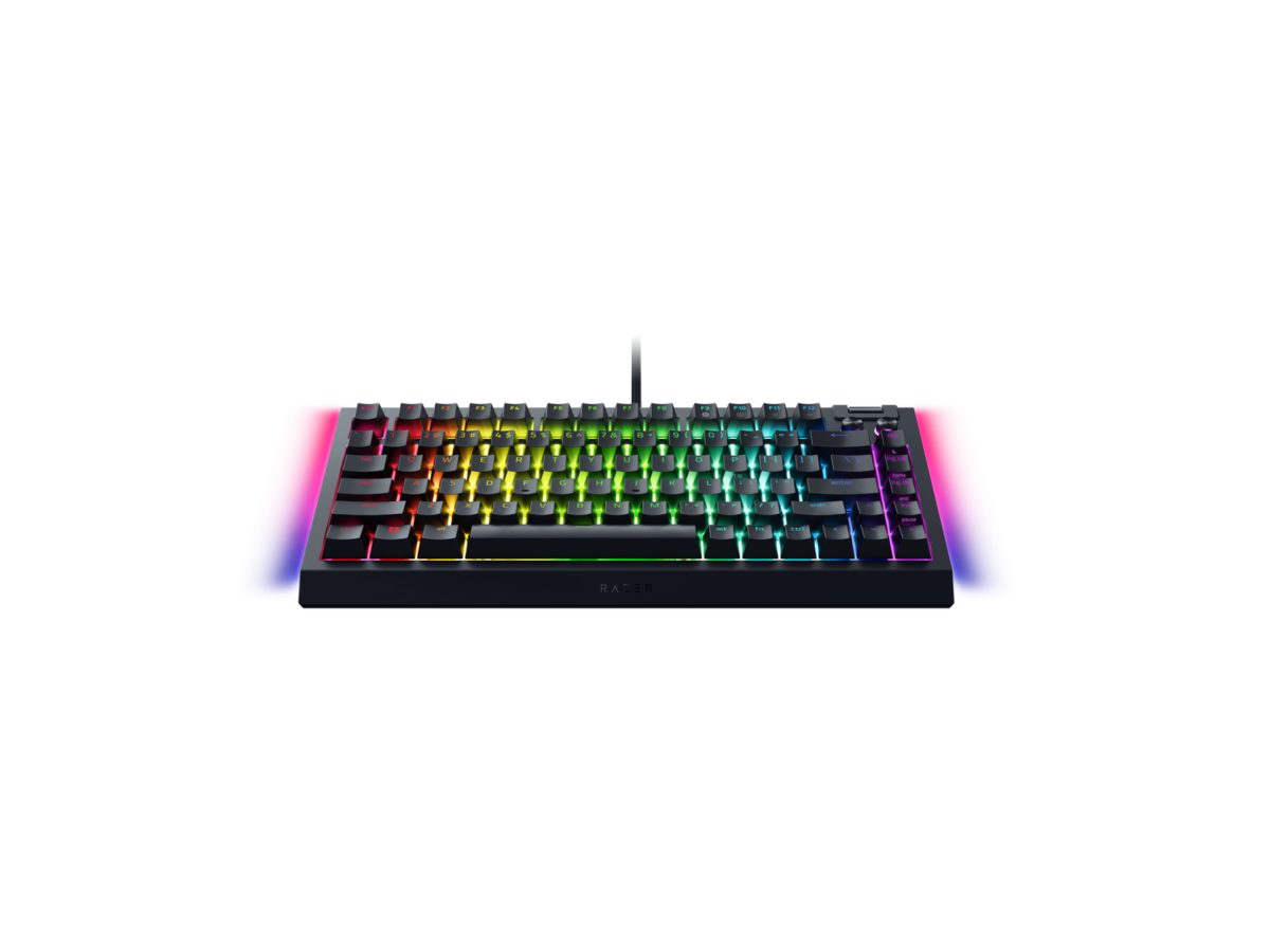 Razer BLACKWIDOW V4 75% - Mechanical RGB Gaming Keyboard - Hot-Swappable - Orange Tactile Switches