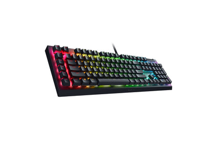 Razer BlackWidow V4 X - RGB Gaming Mechanical Keyboard - Macro Keys - Green Clicky Switches