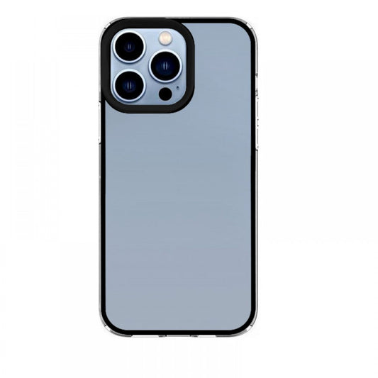 Θήκη back cover με χρωματιστό περίγραμμα για iPhone 11 Μαύρη