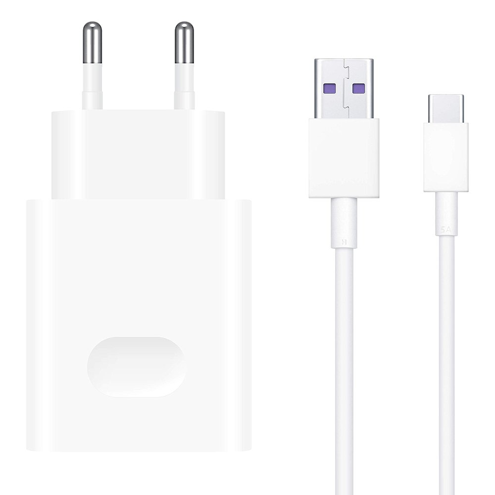 Huawei Φορτιστής με Θύρα USB-A και Καλώδιο USB-C 22.5W SuperCharge Λευκός (HW-100225E00)