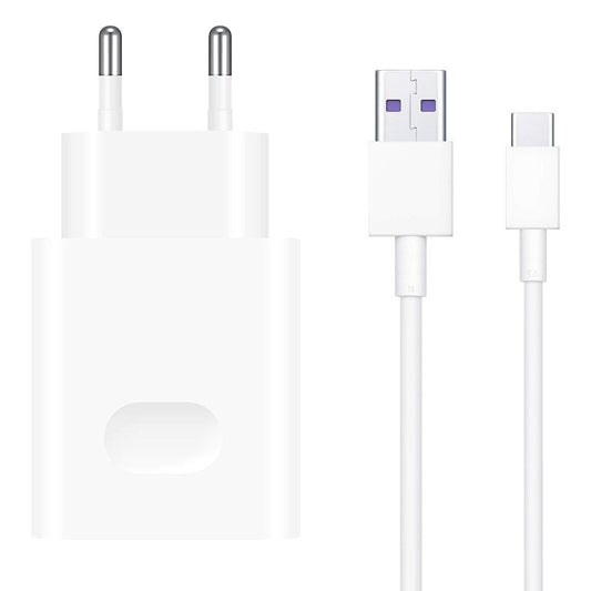 Huawei Φορτιστής με Θύρα USB-A και Καλώδιο USB-C 22.5W SuperCharge Λευκός (HW-100225E00)