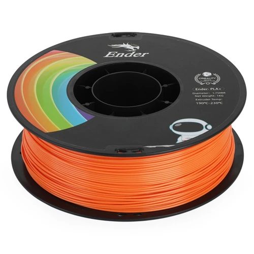 CREALITY EN-PLA+ Orange Ender 3D Printer Filament, Tensile Str. 34MPA, Bending 77MPa, 1 kg Spool1.75