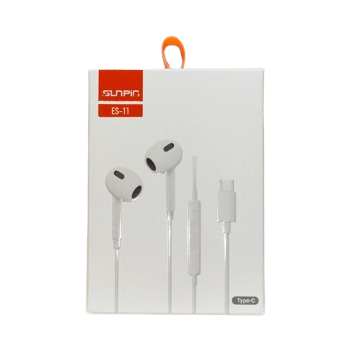 Ακουστικά Sunpin Earpods type C Λευκό