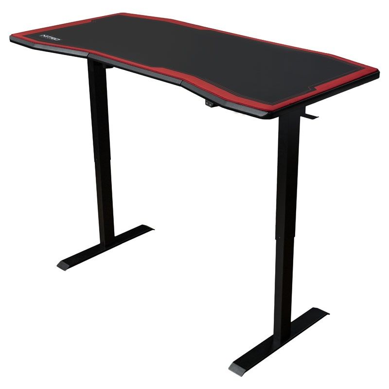 Nitro Concepts Gaming Desk D16E Carbon Red 1600x800 - electrically adjustable height