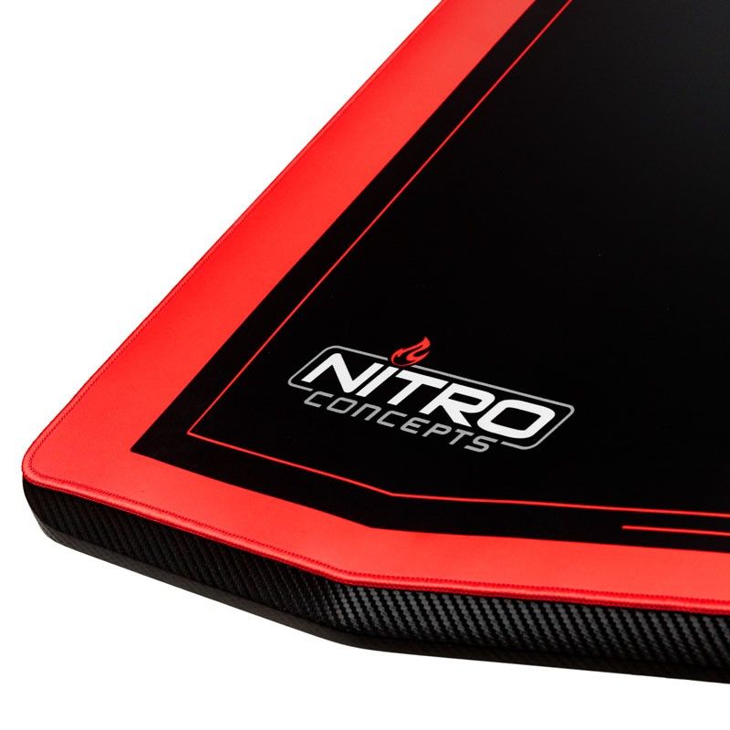 Nitro Concepts Gaming Desk D16E Carbon Red 1600x800 - electrically adjustable height