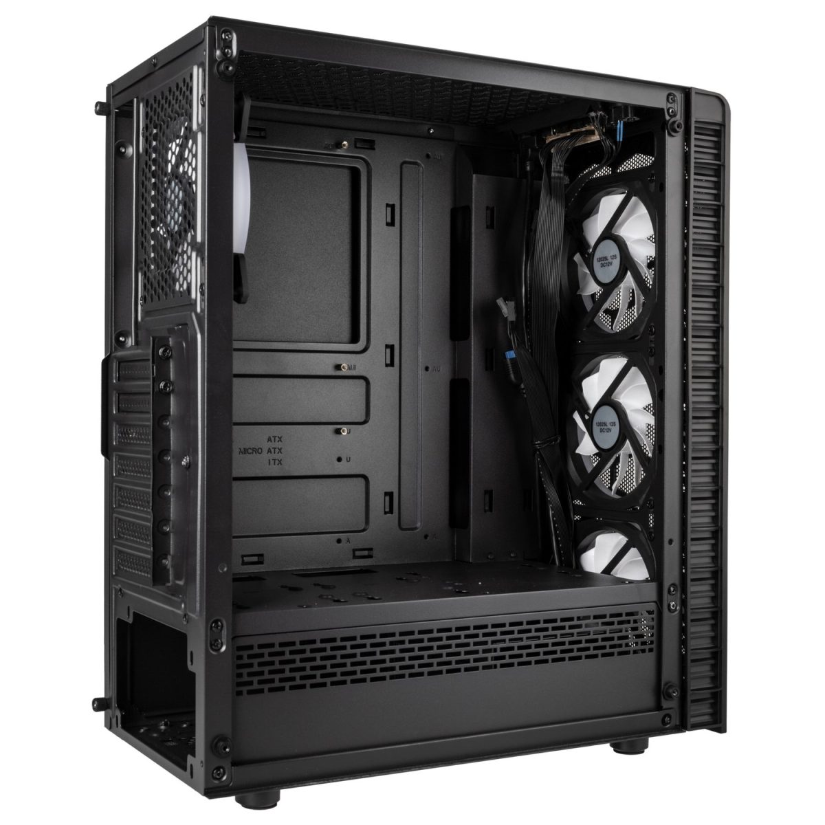 Kolink Observatory Lite Mesh RGB Mid-Tower - Tempered Glass - Black