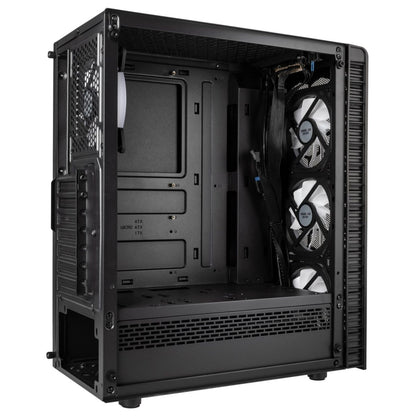 Kolink Observatory Lite Mesh RGB Mid-Tower - Tempered Glass - Black