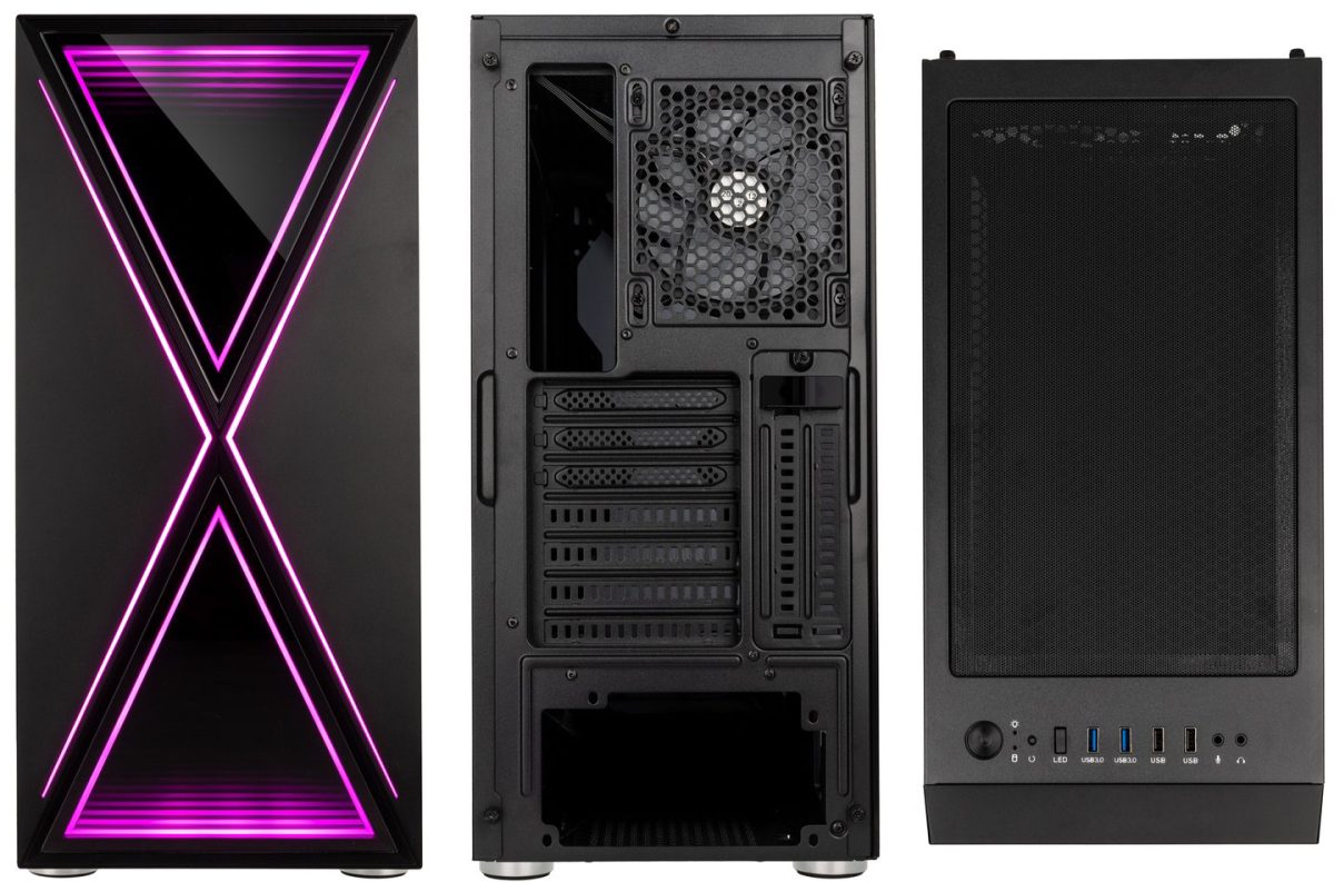 Kolink Void X ARGB Midi-Tower Black Tempered Glass PC Case