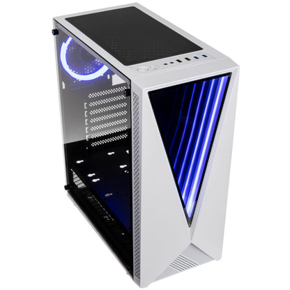 Kolink VOID RGB Midi-Tower - White - Tempered Glass Window