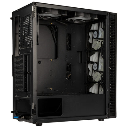 Kolink Observatory HF Glass ARGB Midi Tower Case - Black (with 6 ARGB fans - 3x140mm & 3x120mm)