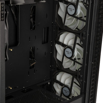 Kolink Observatory HF Glass ARGB Midi Tower Case - Black (with 6 ARGB fans - 3x140mm & 3x120mm)