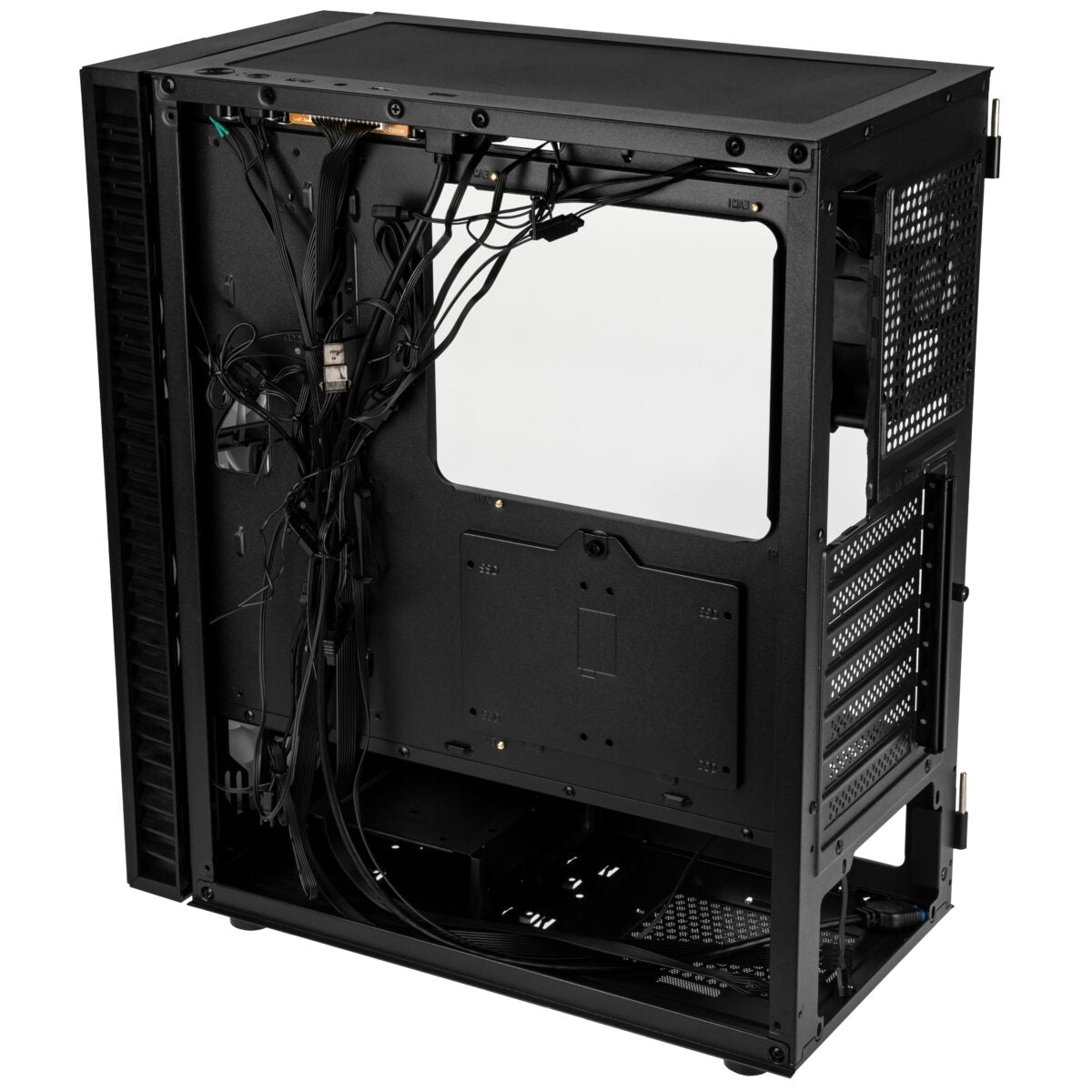 Kolink Observatory HF Glass ARGB Midi Tower Case - Black (with 6 ARGB fans - 3x140mm & 3x120mm)