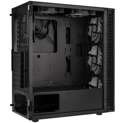 Kolink Observatory HF Mesh ARGB Midi Tower Case - Black (with 6 ARGB fans - 3x140mm & 3x120mm)