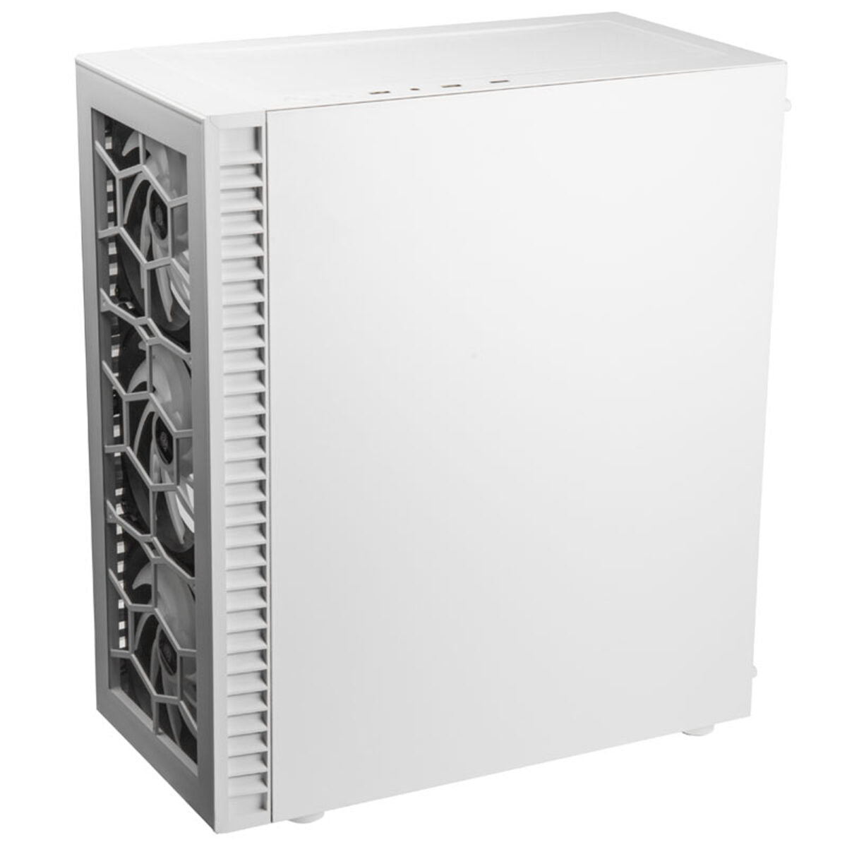 Kolink Observatory HF Glass ARGB Midi Tower Case - White (with 6 ARGB fans - 3x140mm & 3x120mm )