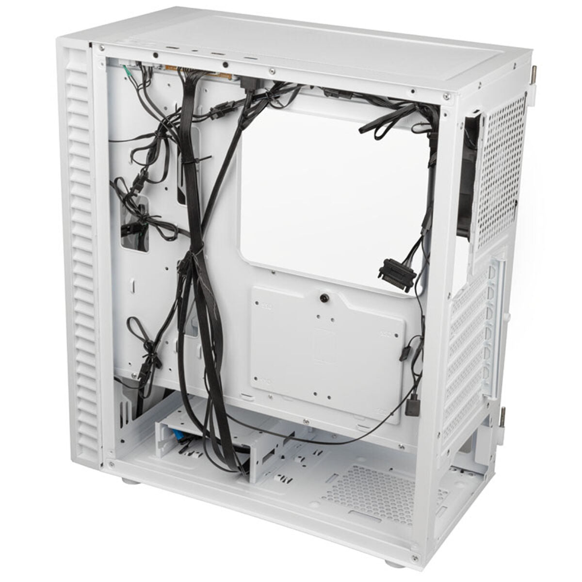 Kolink Observatory HF Glass ARGB Midi Tower Case - White (with 6 ARGB fans - 3x140mm & 3x120mm )