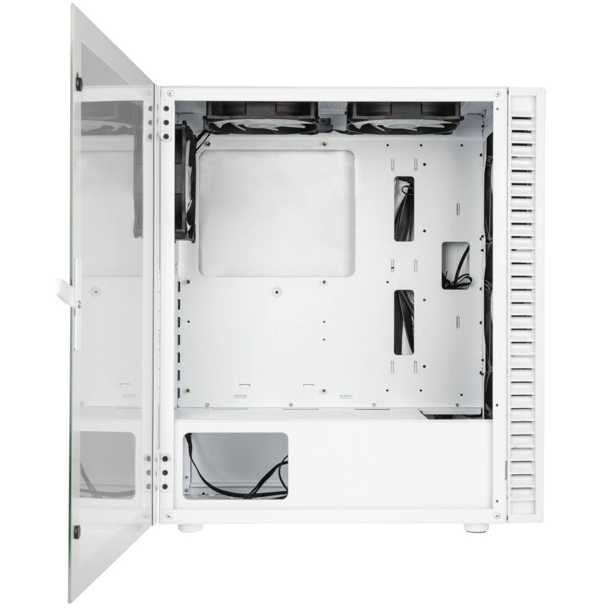 Kolink Observatory HF Mesh ARGB Midi Tower Case - White (with 6 ARGB fans - 3x140mm & 3x120mm )