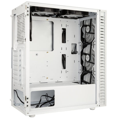 Kolink Observatory HF Mesh ARGB Midi Tower Case - White (with 6 ARGB fans - 3x140mm & 3x120mm )