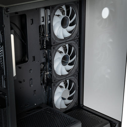 Kolink Unity Peak ARGB Midi Tower Showcase - Black ATX 400mm clearance with 4 ARGB Fans