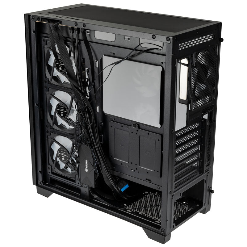 Kolink Unity Peak ARGB Midi Tower Showcase - Black ATX 400mm clearance with 4 ARGB Fans