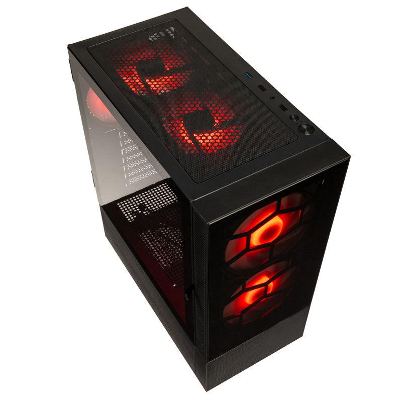 Kolink Observatory MX Glass ARGB Midi Tower Case - Black (with 5 ARGB fans - 2x140mm & 3x120mm)