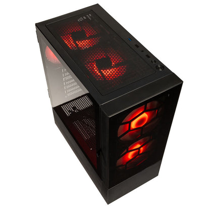 Kolink Observatory MX Glass ARGB Midi Tower Case - Black (with 5 ARGB fans - 2x140mm & 3x120mm)