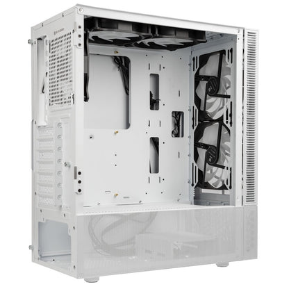 Kolink Observatory MX Glass ARGB Midi Tower Case - White (with 5 ARGB fans - 2x140mm & 3x120mm)