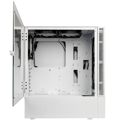 Kolink Observatory MX Mesh ARGB Midi Tower Case - White (with 5 ARGB fans - 2x140mm & 3x120mm)