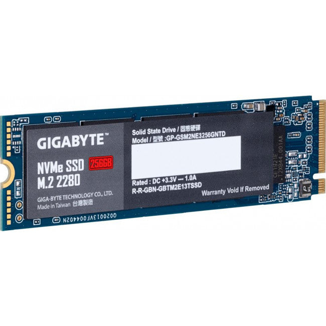 SSD Gigabyte 256Gb M.2 2280 NVMe PCI Express 3.0