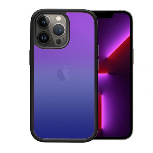 Θήκη Σιλικόνης Ombre για iPhone 13 pro Μώβ/Μπλέ