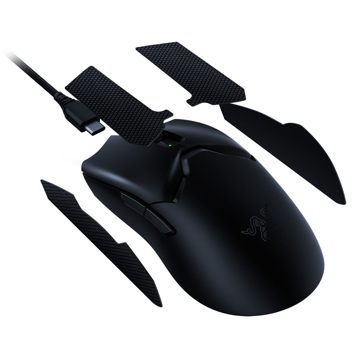 RAZER VIPER V2 PRO BLACK – 57G WIRELESS ULTRA LIGHT – 30K DPI OPTICAL GAMING MOUSE WITH GRIP TAPES