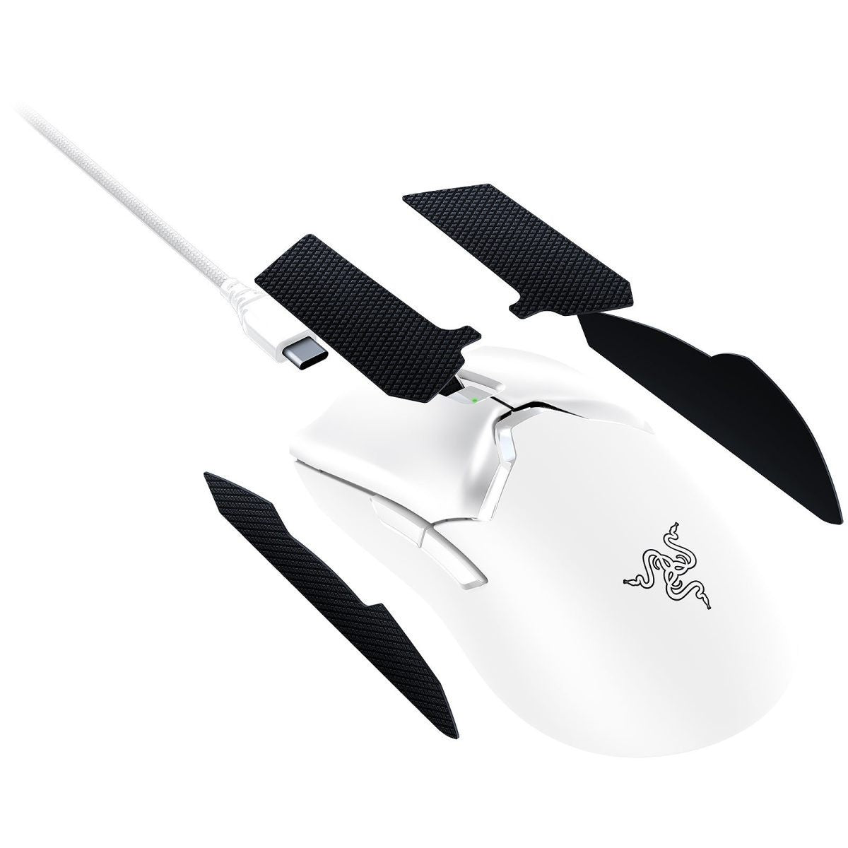 Razer VIPER V2 PRO WHITE - 57g Wireless Ultra Light - 30K DPI Optical Gaming Mouse with Grip Tapes