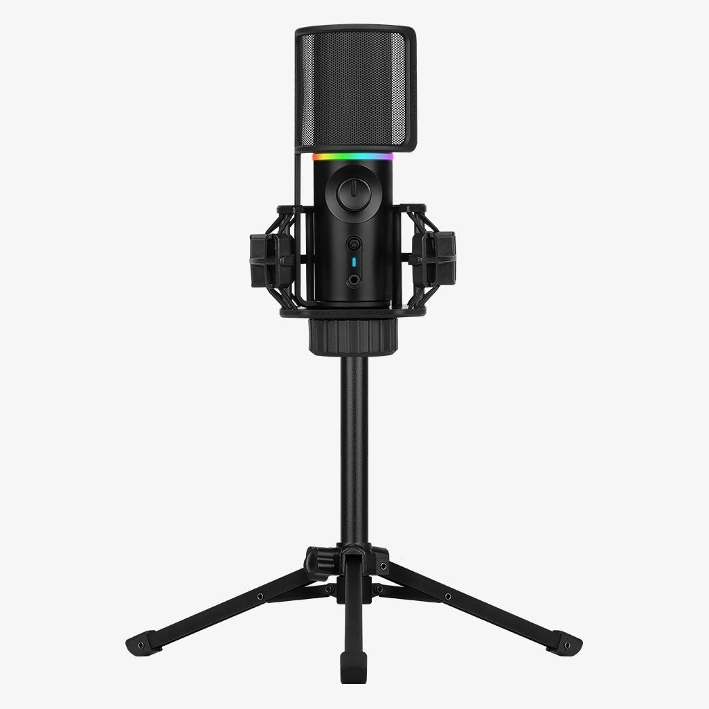 Streamplify MIC RGB microphone, USB-A, Black - incl. Tripod