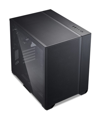 Lian Li O11 AIR MINI Black PC Case ATX / M-ATX with 3 standard Fans (front 120mmx2, rear 120mmx1) Me